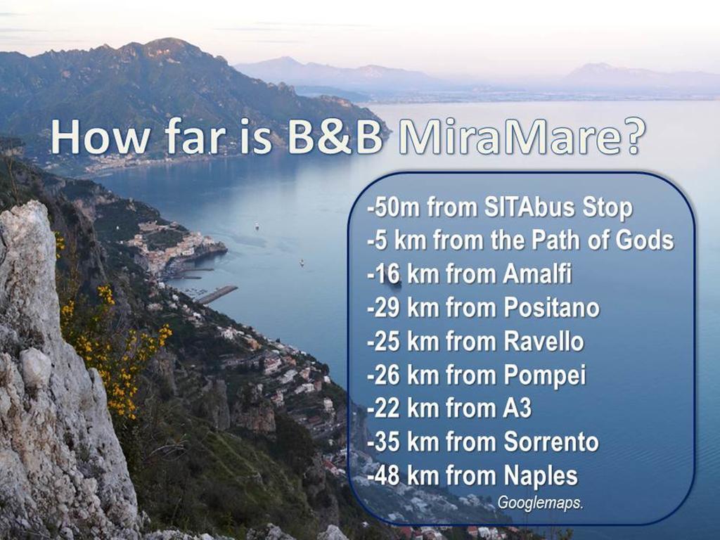 B&B Miramare Agerola Eksteriør bilde